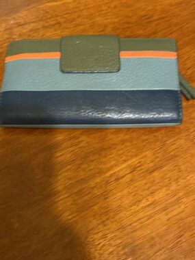 Fossil Madison, slim leather, clutch wallet
